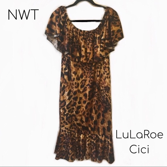 LuLaRoe Dresses & Skirts - NEW Crushed Velvet Leopard Midi Dress LuLaRoe Cici